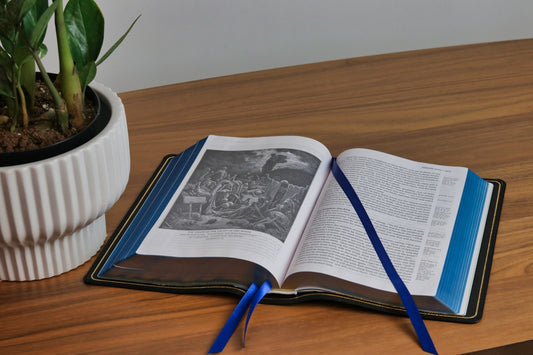 white book page on brown wooden table