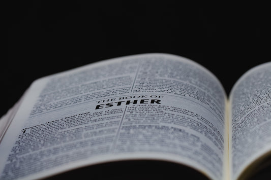 an open book with text