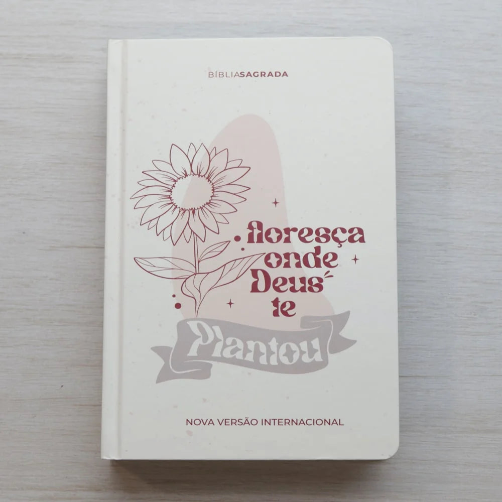 Bíblia Sagrada NVI Floresça Letra Grande | Capa Dura Floral