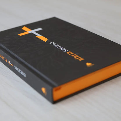 Bíblia Sagrada Neon Laranja | NVI | Capa Dura