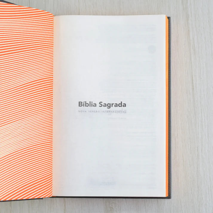 Bíblia Sagrada Neon Laranja | NVI | Capa Dura