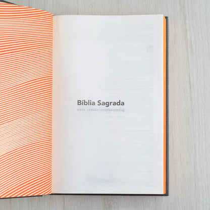 Bíblia Sagrada Neon Laranja | NVI | Capa Dura