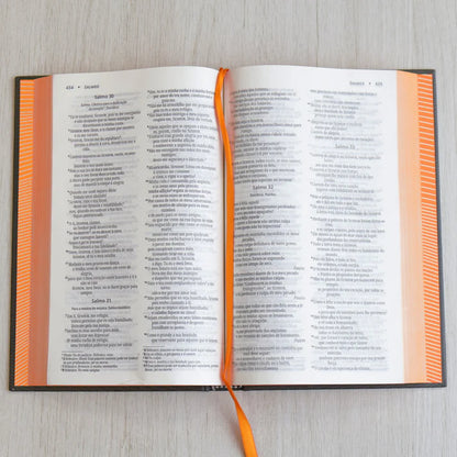 Bíblia Sagrada Neon Laranja | NVI | Capa Dura