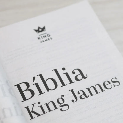 Bíblia Sagrada King James Clássica Flores | Letra Normal | Capa Brochura