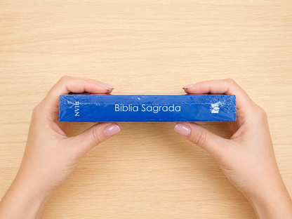 Bíblia Sagrada NVI | Capa Brochura Cruz Azul