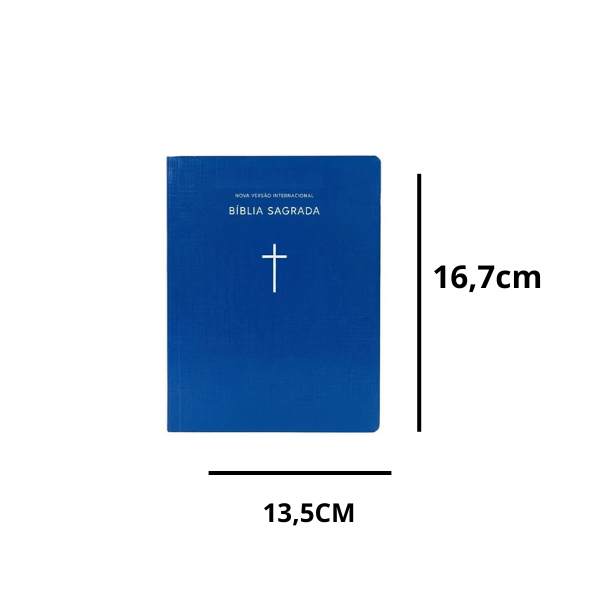Bíblia Sagrada NVI | Capa Brochura Cruz Azul