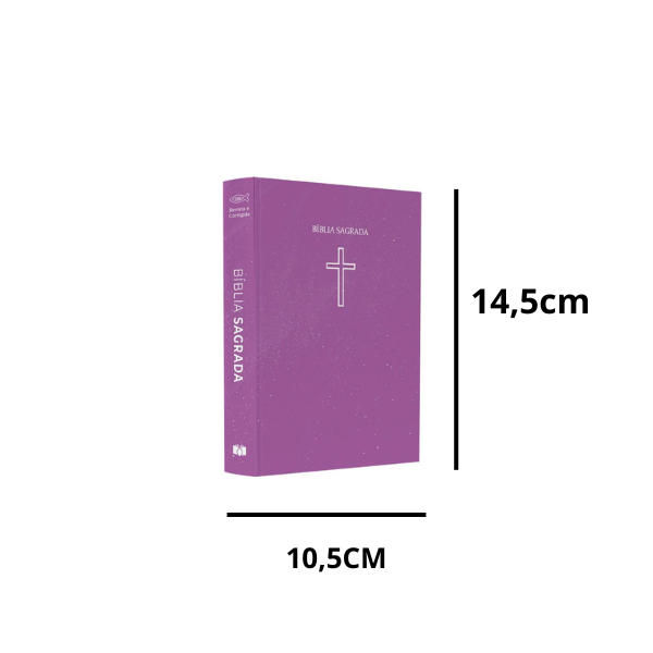 Bíblia Sagrada ARC Salvos Pela Graça | Capa Brochura Rosa