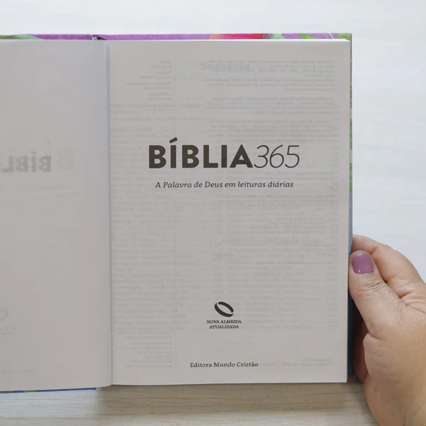 Bíblia 365 Jardim Florido | NAA | Letra Grande | Capa Dura