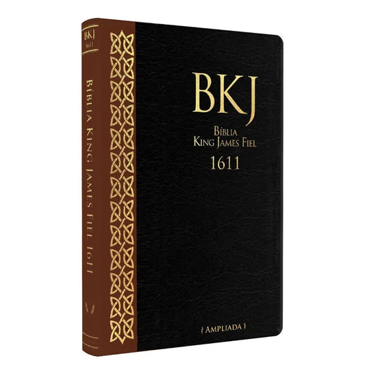 Bíblia King James 1611 Fiel Ultrafina Ampliada | Capa Marrom e Preta | Letra Normal