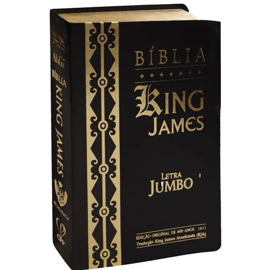 Bíblia King James Atualizada | Letra Gigante | Capa Arabesco Preta