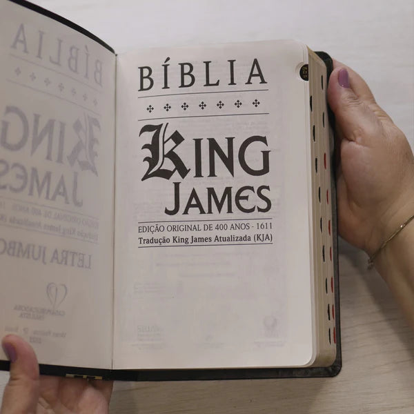 Bíblia King James Atualizada | Letra Gigante | Capa Arabesco Preta