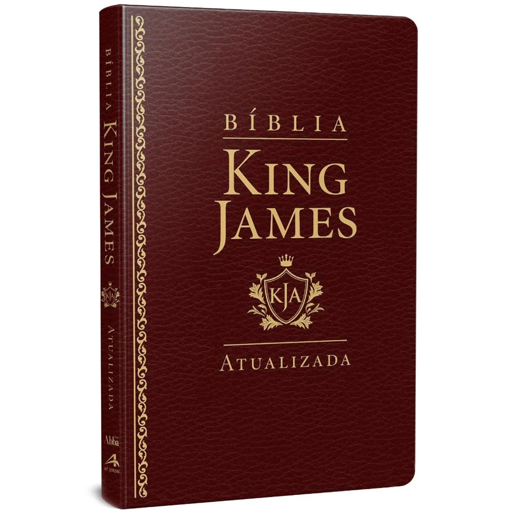 Bíblia King James Atualizada Slim (KJA) | Capa Luxo Vinho