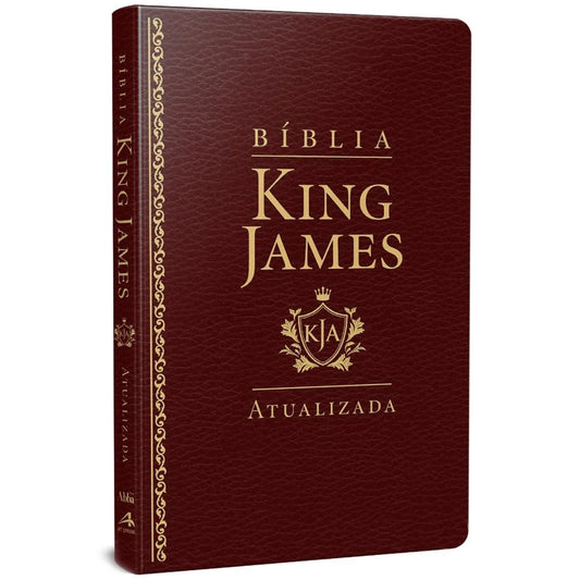 Bíblia King James Atualizada Slim (KJA) | Capa Luxo Vinho