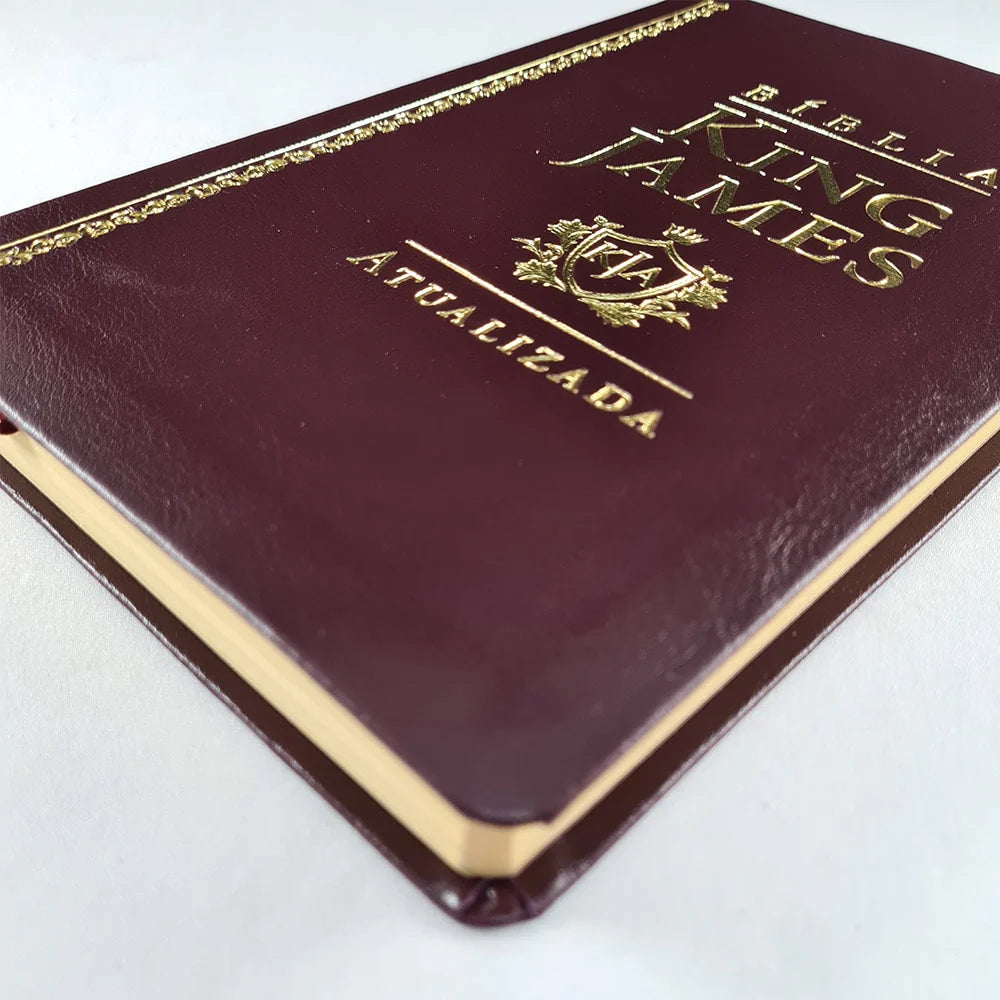 Bíblia King James Atualizada Slim (KJA) | Capa Luxo Vinho