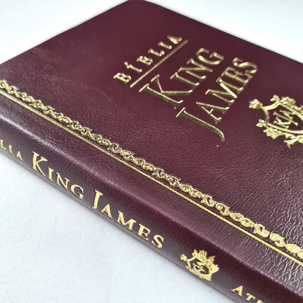 Bíblia King James Atualizada Slim (KJA) | Capa Luxo Vinho