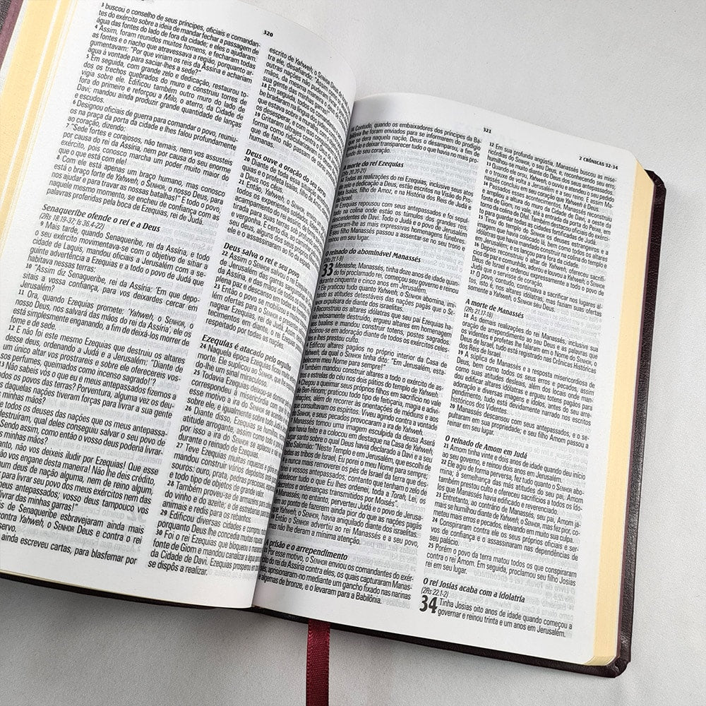 Bíblia King James Atualizada Slim (KJA) | Capa Luxo Vinho