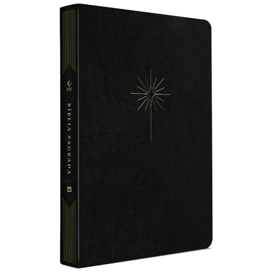 Bíblia NVT Slim  | Capa Couro Sintético Preto - Letra Grande