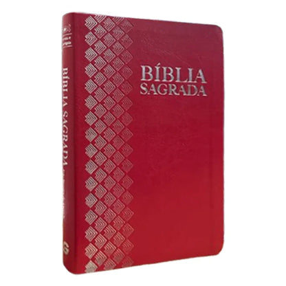 Bíblia Sagrada ARC | Letra Normal | Capa Semi-Luxo Vermelha
