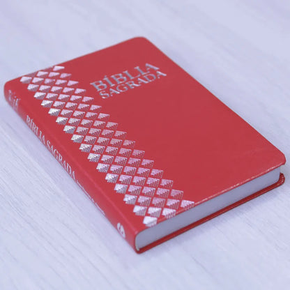 Bíblia Sagrada ARC | Letra Normal | Capa Semi-Luxo Vermelha