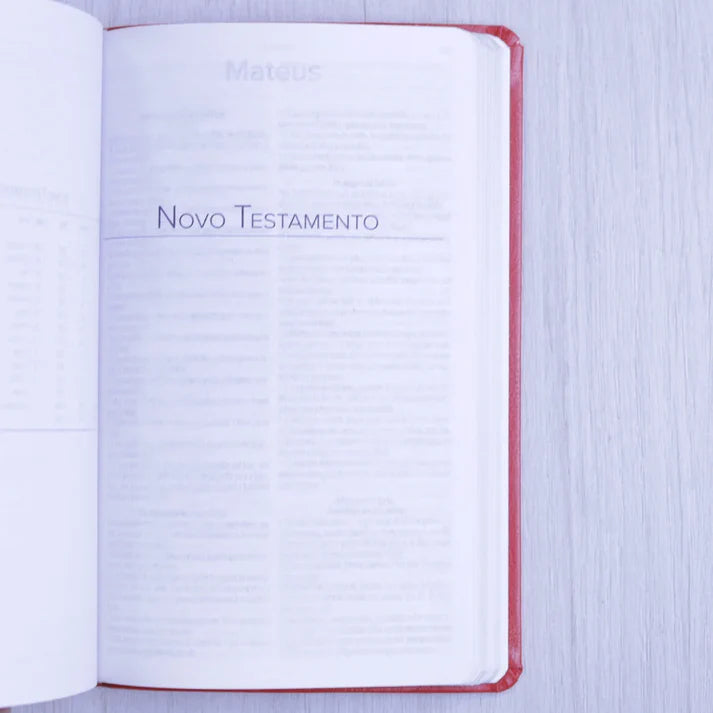 Bíblia Sagrada ARC | Letra Normal | Capa Semi-Luxo Vermelha