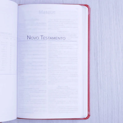 Bíblia Sagrada ARC | Letra Normal | Capa Semi-Luxo Vermelha