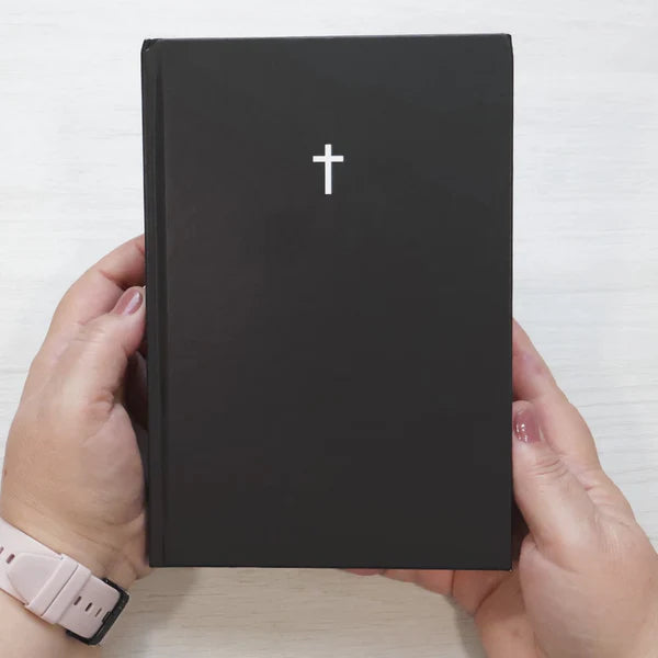 Bíblia Sagrada Cruz Preta | NAA | Letra Normal | Capa Dura