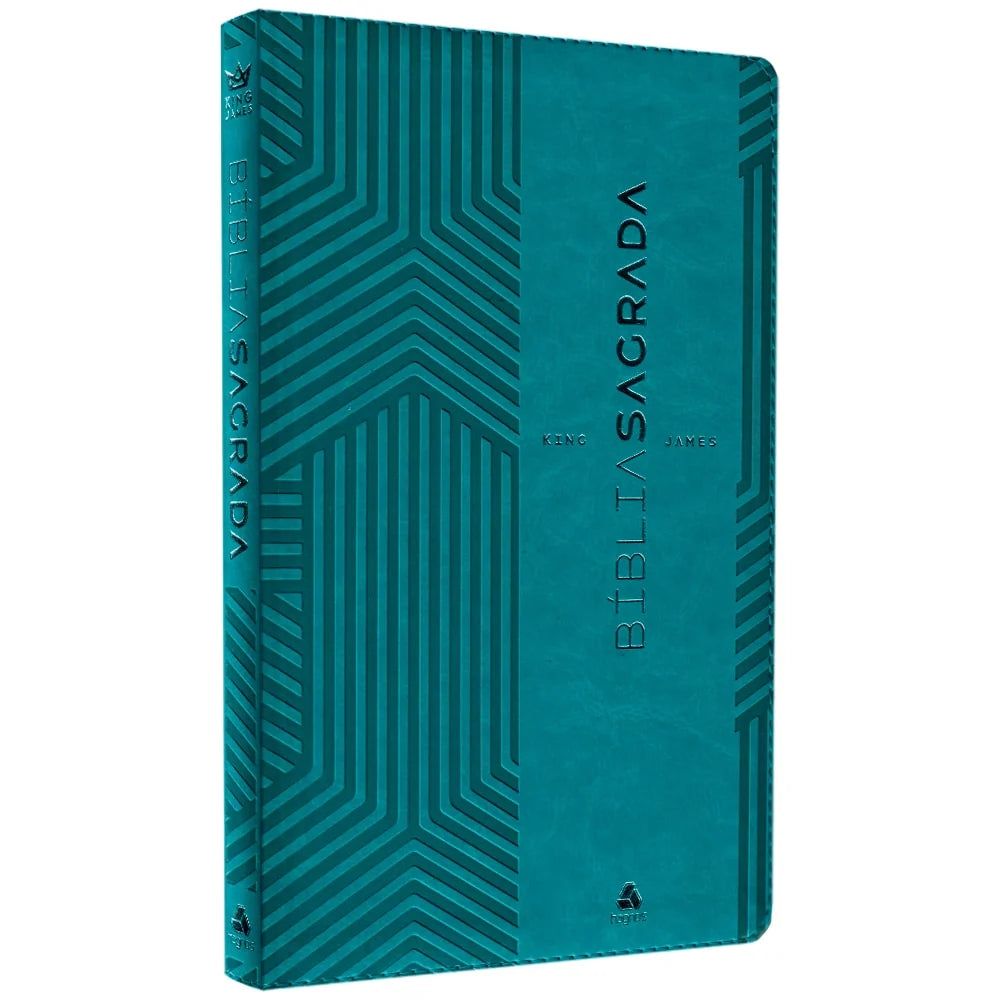 Bíblia Sagrada King James Clássica (KJC) Ultrafina Slim | Capa Luxo Turquesa