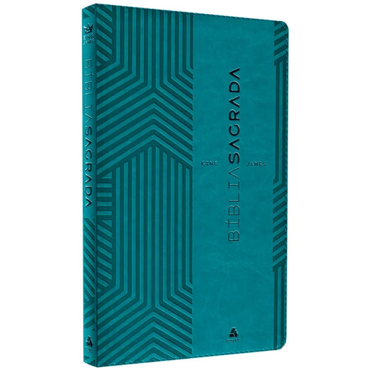 Bíblia Sagrada King James Clássica (KJC) Ultrafina Slim | Capa Luxo Turquesa