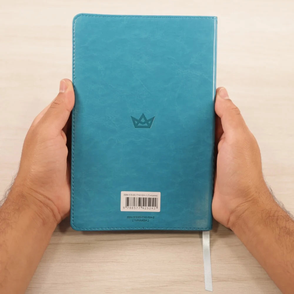 Bíblia Sagrada King James Clássica (KJC) Ultrafina Slim | Capa Luxo Turquesa