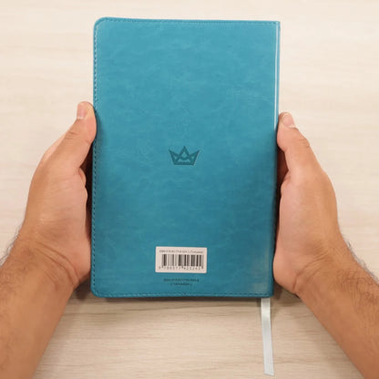 Bíblia Sagrada King James Clássica (KJC) Ultrafina Slim | Capa Luxo Turquesa