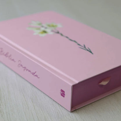 Bíblia Sagrada NVI Lírios | Letra Maior | Capa Dura Rosa