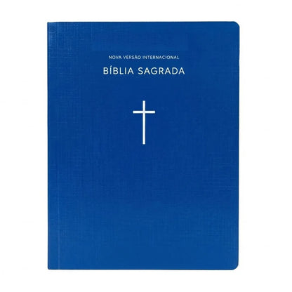 Bíblia Sagrada NVI | Capa Brochura Cruz Azul