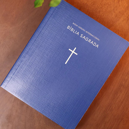 Bíblia Sagrada NVI | Capa Brochura Cruz Azul