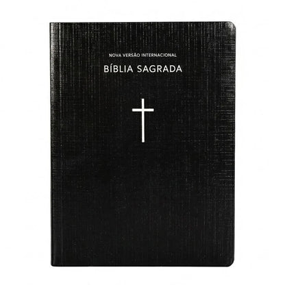 Bíblia Sagrada NVI | Capa Brochura Cruz Preta