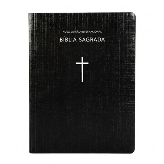 Bíblia Sagrada NVI | Capa Brochura Cruz Preta