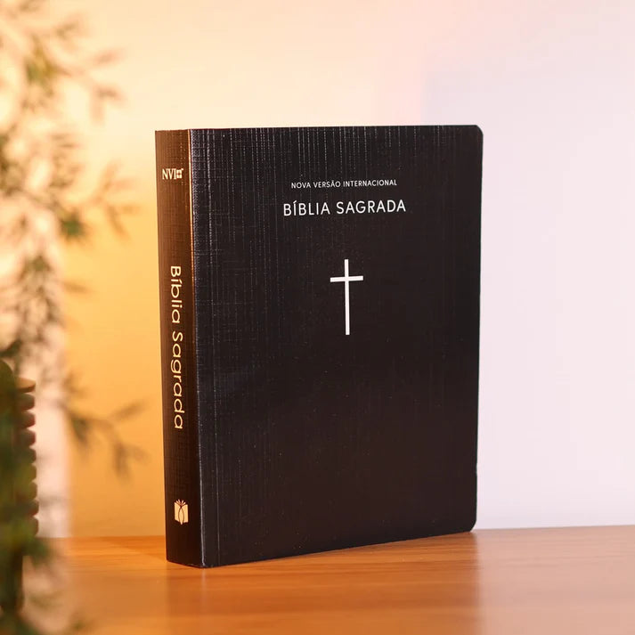 Bíblia Sagrada NVI | Capa Brochura Cruz Preta