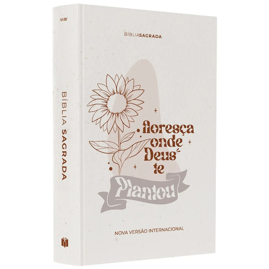 Bíblia Sagrada NVI Floresça Letra Grande | Capa Dura Floral