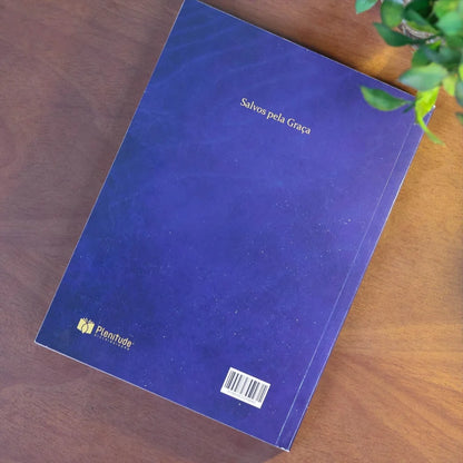 Bíblia Sagrada Salvos Pela Graça | NVA Full Color – Capa Brochura Azul
