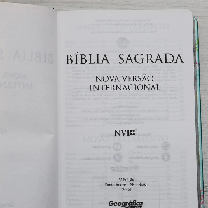 Bíblia Um Tempo Especial com Deus NVI | Letra Grande | Capa Dura Pássaros