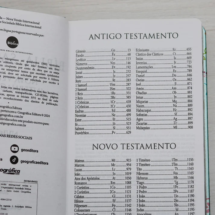 Bíblia Um Tempo Especial com Deus NVI | Letra Grande | Capa Dura Pássaros
