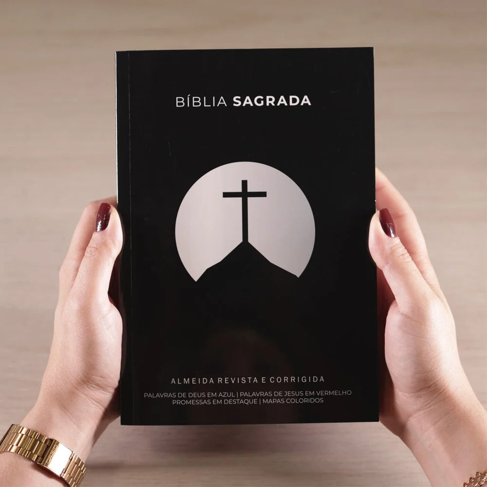 Bíblia ARC | Letra Grande com Harpa e Cânticos | Capa Flexível Preta
