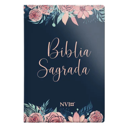 Bíblia Sagrada NVI | Letra Normal | Capa Rosas Especial