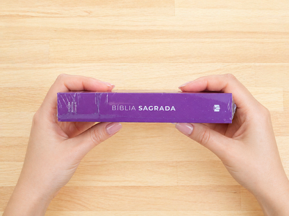 Bíblia Sagrada ARC Salvos Pela Graça | Capa Brochura Rosa