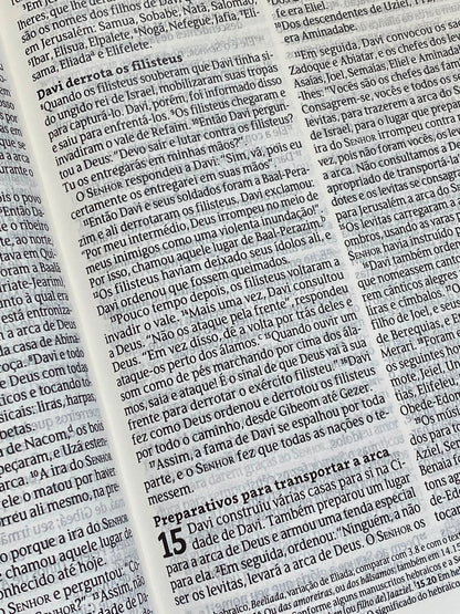 Bíblia NVT Slim  | Capa Couro Sintético Marrom - Letra Grande